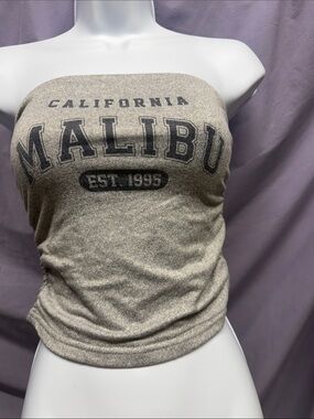 Harper & Ivy  gray Malibu' Strapless Tube Top